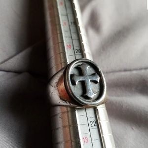 James avery fleuree cross ring